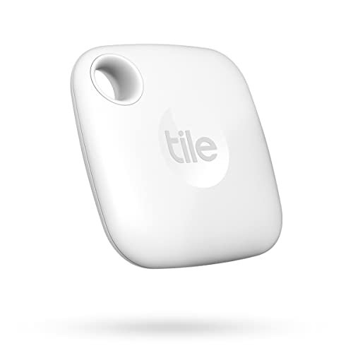 Tile Mate (2022) Bluetooth-itemzoeker, 1 pakket, zoekbereik van 60 m, werkt met Alexa en Google Home, compatibel met iOS en Android, vind je sleutels, afstandsbedieningen en meer, wit