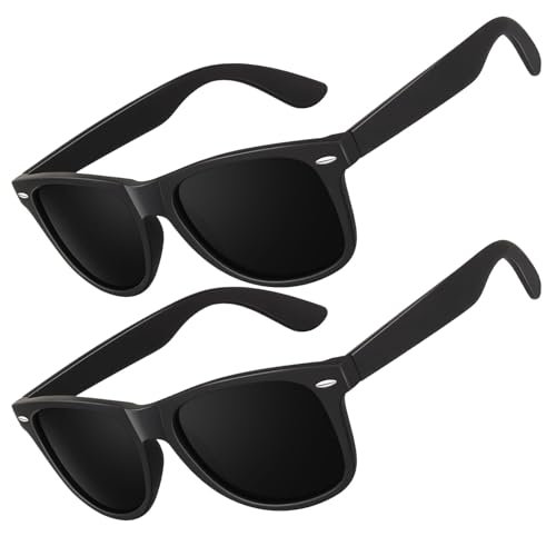 LINVO Lunettes de soleil polarisées pour homme et femme avec protection UV, style rétro années 1980, design de marque, Medium