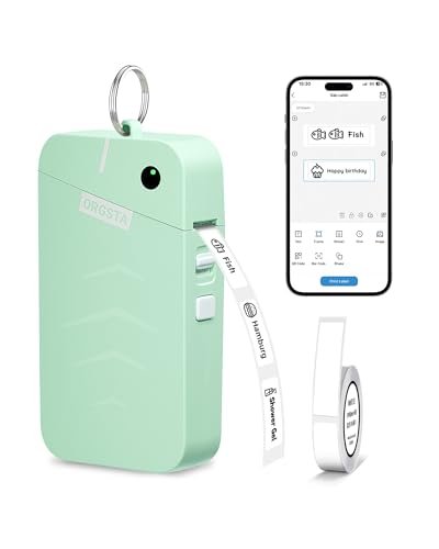 ORGSTA S001 Label Maker met Tape Bluetooth Thermische Etikettering Printer